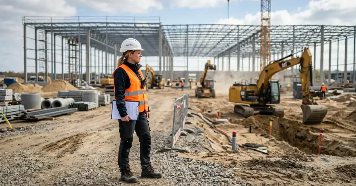 Budowa budynku magazynowego z infrastrukturą techniczną w Cieszynie