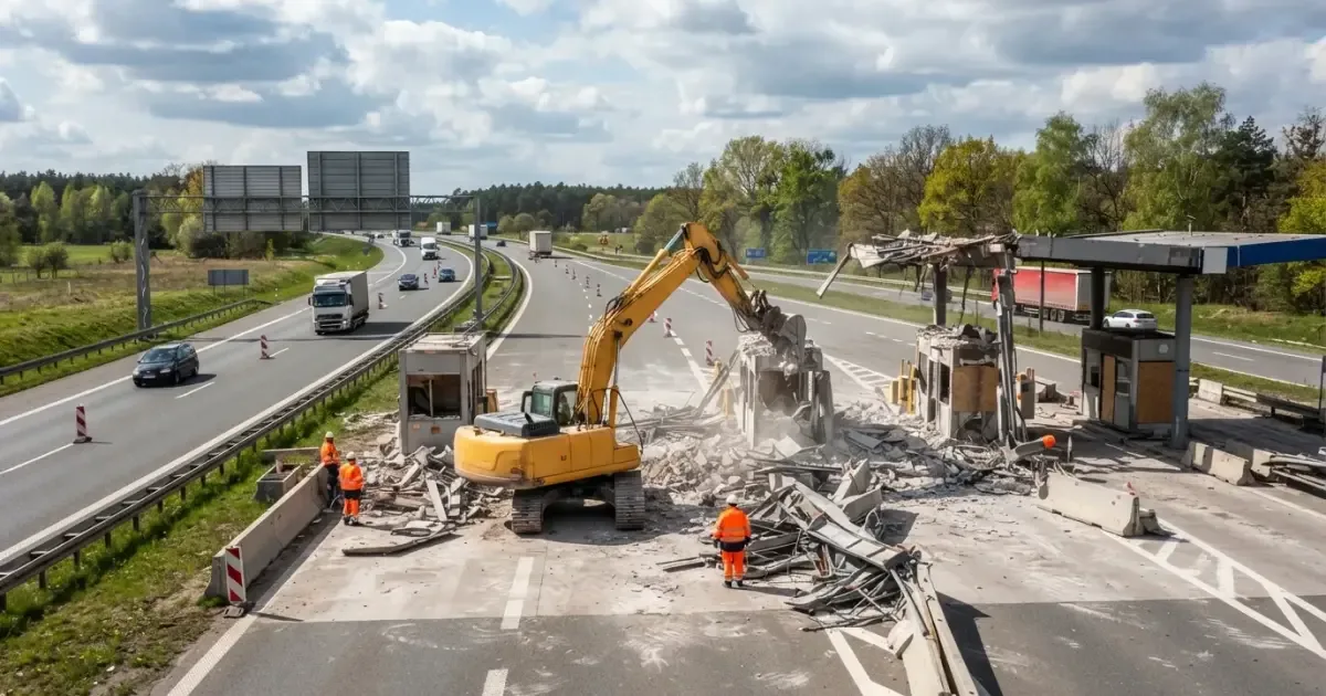 GDDKiA likwiduje bramki autostradowe na A2 w Wielkopolsce — kontrakt za prawie 10 mln zł