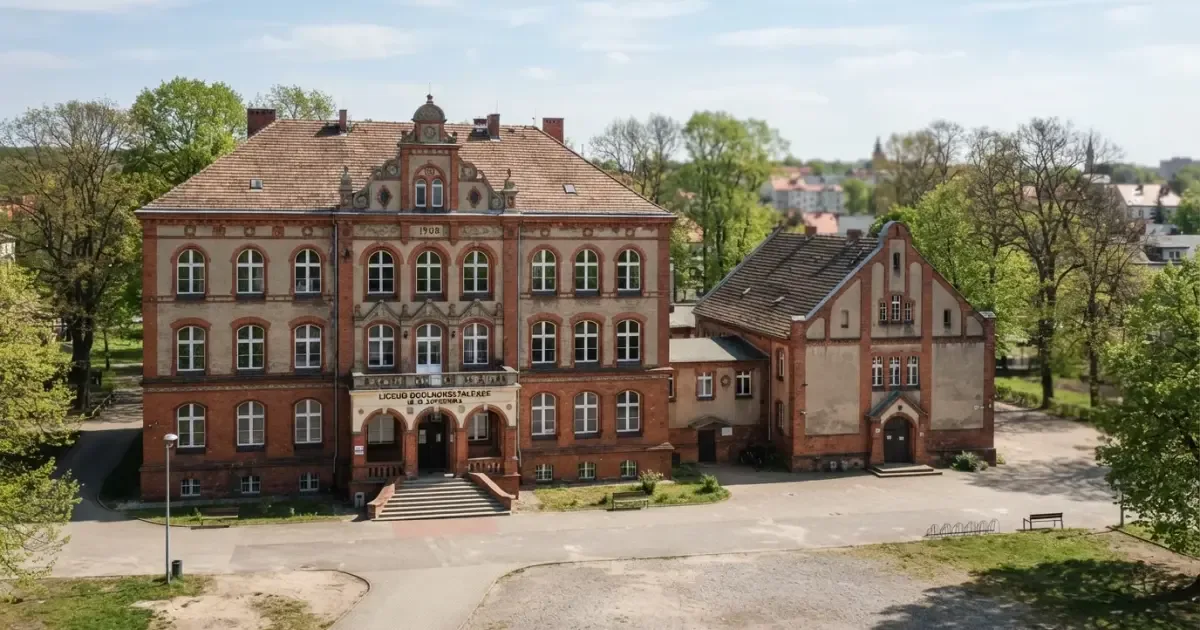 Nowa sala gimnastyczna: Liceum Ogólnokształcące im. M. Kopernika w Wieruszowie z pozwoleniem na rozbudowę