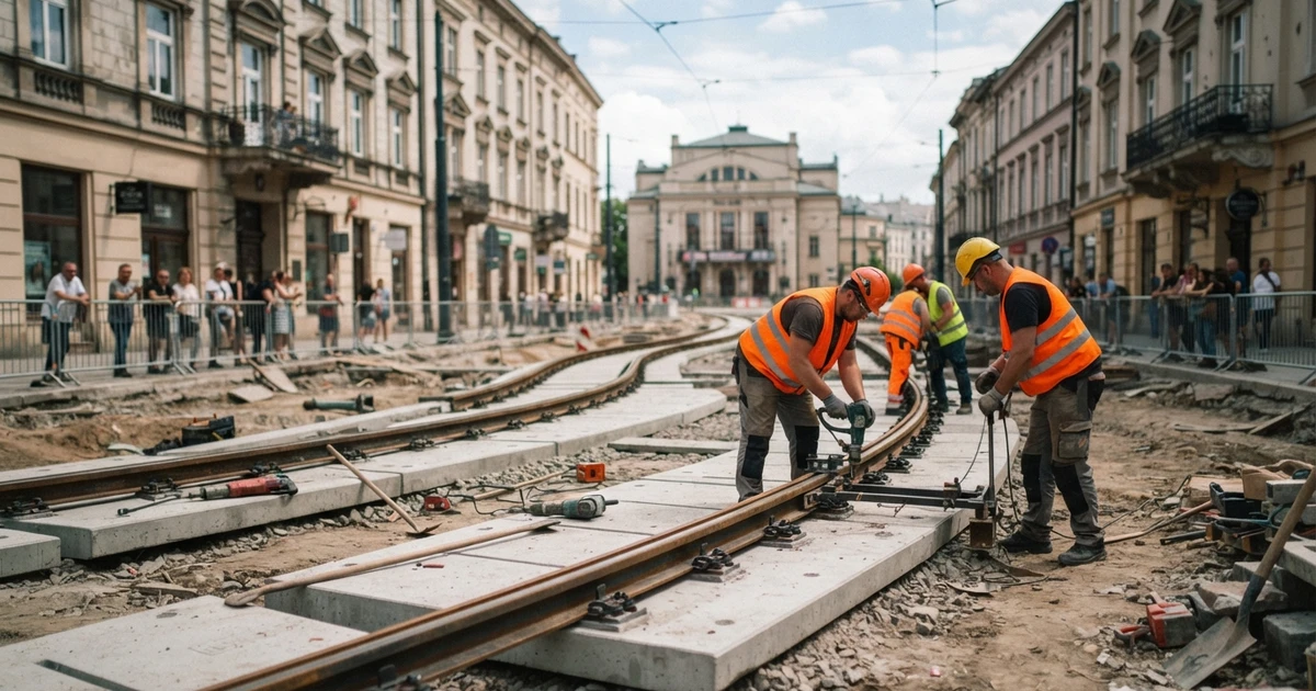 Zarząd Dróg Miasta Krakowa przebuduje węzeł rozjazdów Bagatela i układ torowy