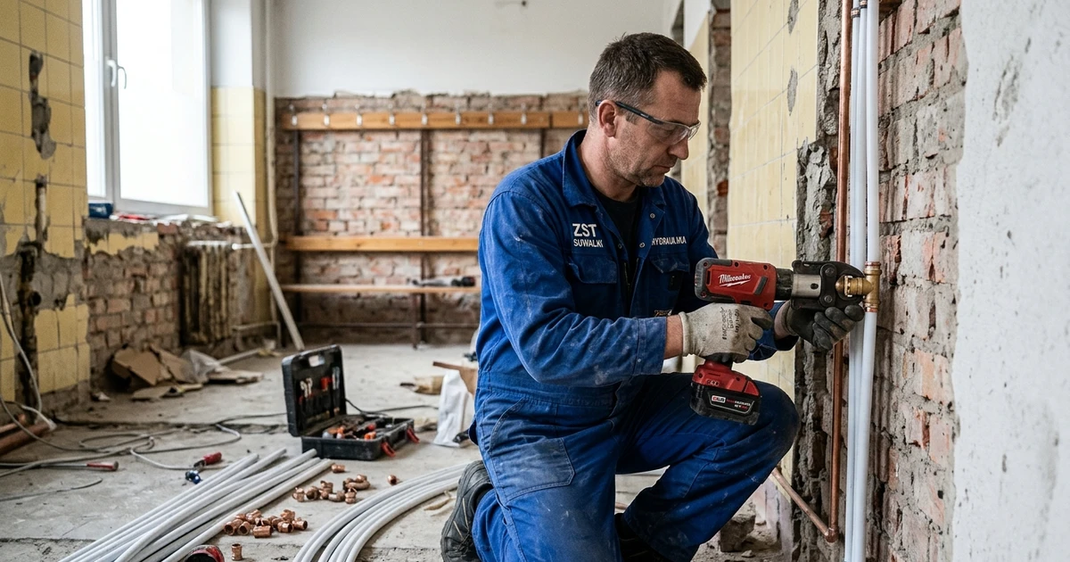 Miasto Suwałki wyremontuje zaplecze sanitarne przy sali gimnastycznej Zespołu Szkół Technicznych