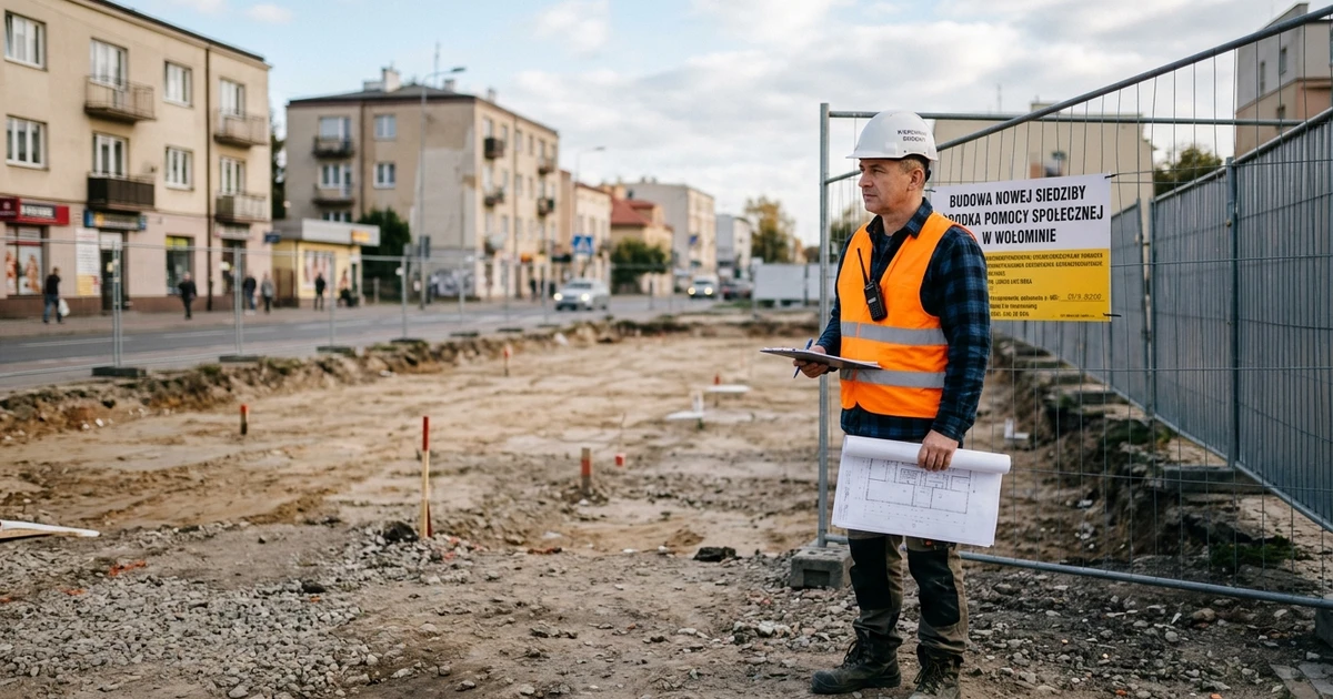 Ośrodek Pomocy Społecznej w Wołominie z pozwoleniem na budowę nowej siedziby