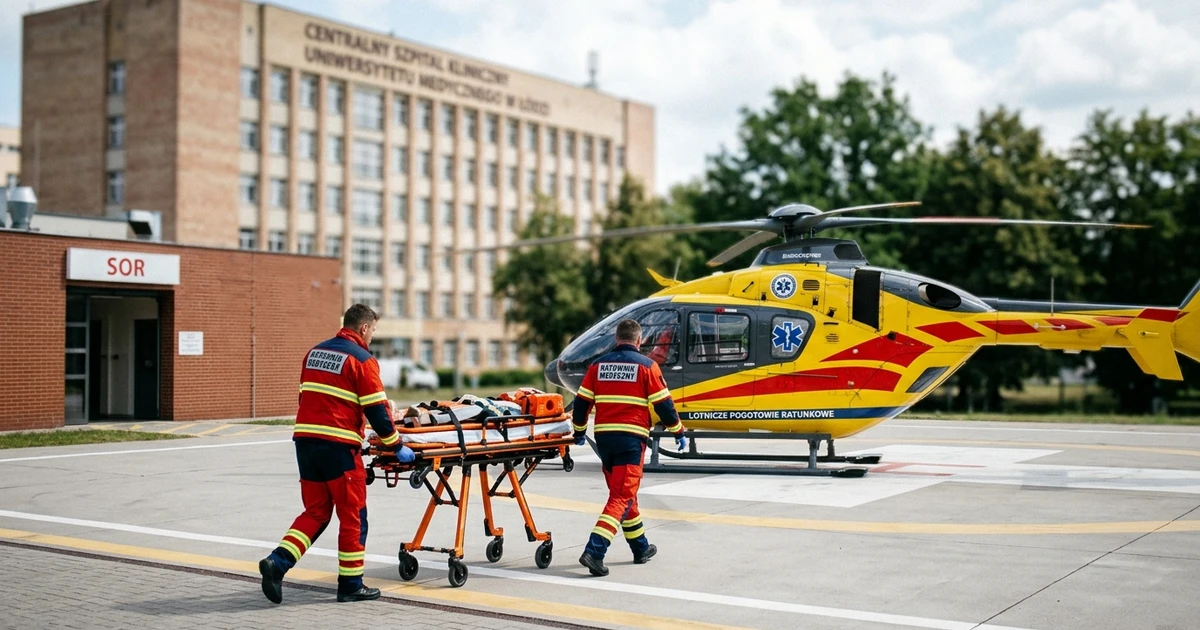 Centralny Szpital Kliniczny Uniwersytetu Medycznego w Łodzi wybuduje lądowisko dla śmigłowców ratunkowych